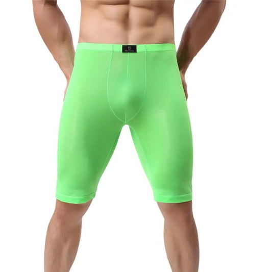DomiGe Men's Compression Boxers Front Expansion Design in Teal Green - His Inwear