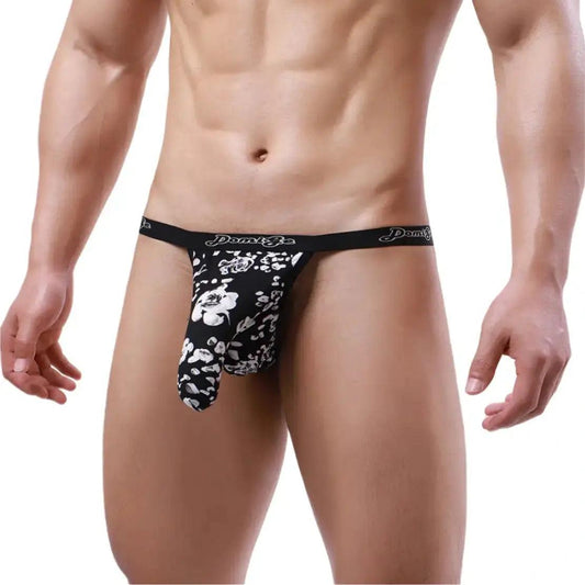 DomiGe Men's Pouch T-Back Thong with Separation Extra Room Male Underwear - His Inwear
