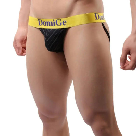 Men's Classic Double-Strap Bamboo Jockstraps- Eco-Friendly Style with Supportive Lift Male Thong - His Inwear
