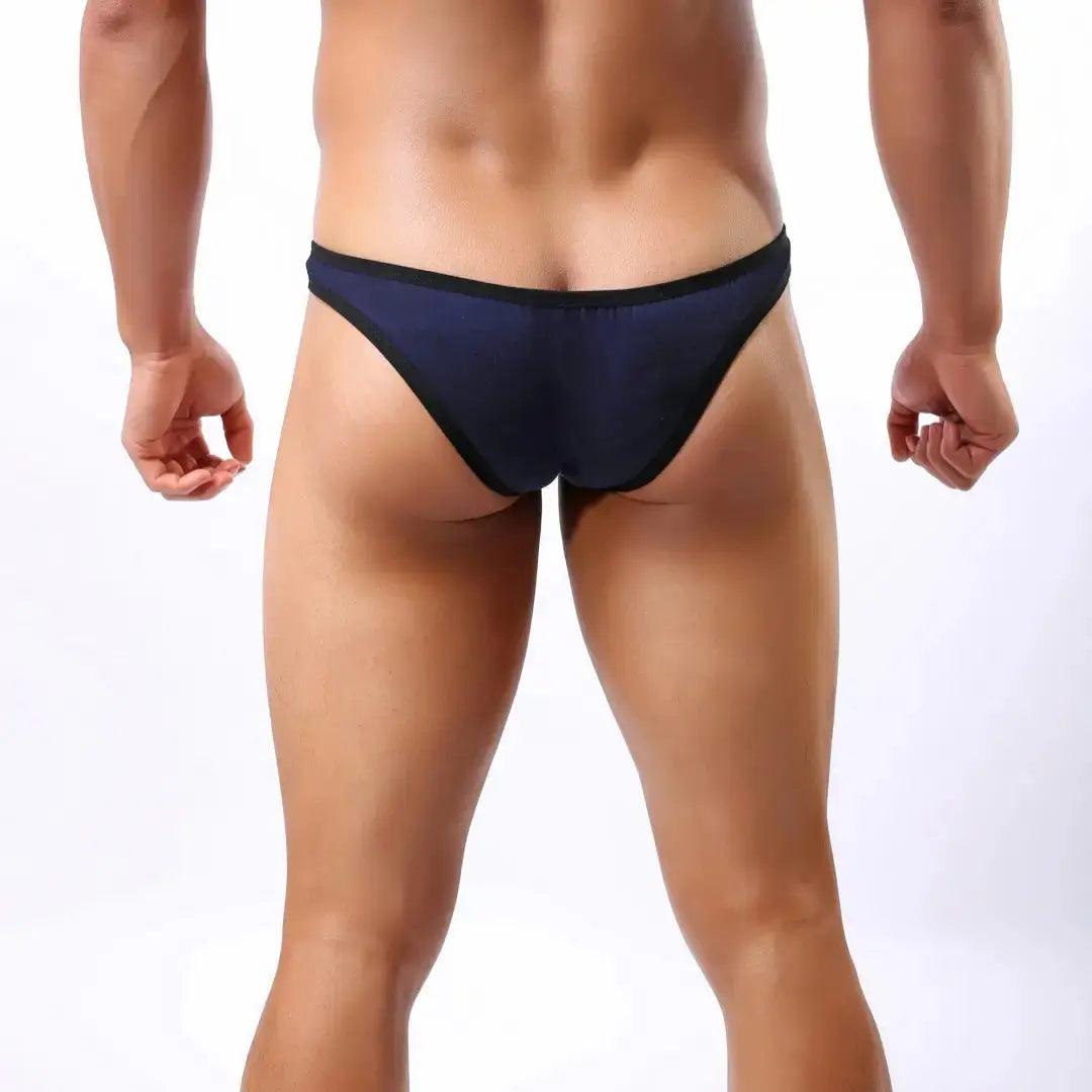 Men's Cotton Stretch Briefs with Contoured Pouch and Semi-Full Coverage Design Male Underwear - His Inwear