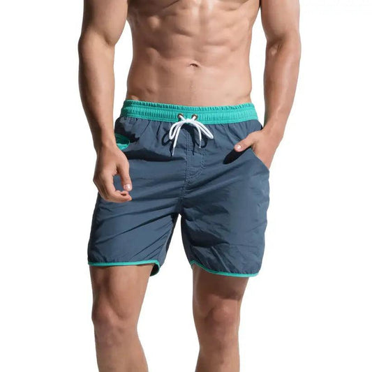 Men's Loose Quick-Dry Beach Board Shorts Sporty Nylon Trunks - His Inwear