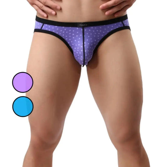 Men's Modal Mid-Rise Briefs with Logo Waistband - Ultimate Comfort and Fit Male Underwear - His Inwear