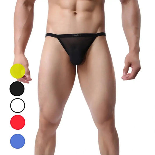 Men's Thong Unique Cutouts Male V-String - His Inwear